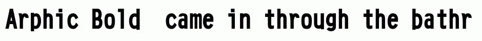 Arphic Bold 