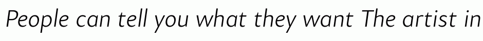 Samo Sans Pro Light Italic