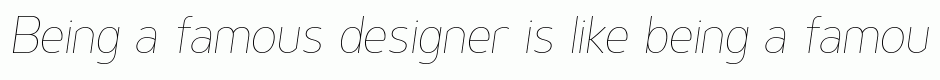 Genius Thin Italic