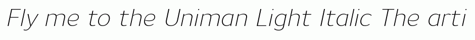 Uniman Light Italic