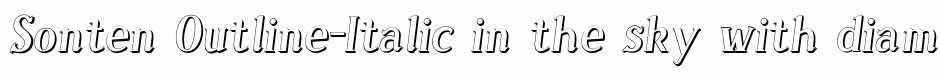 Sonten Outline-Italic