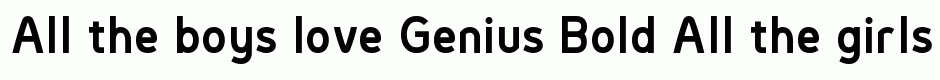 Genius Bold