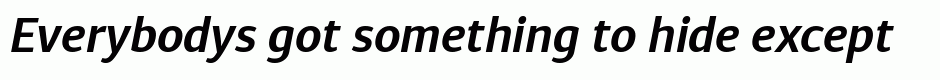 Diaria Sans Pro SemiBold Italic