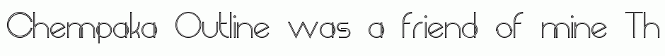 Chempaka Outline
