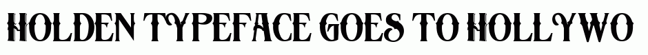 Holden typeface