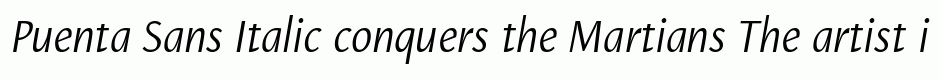 Puenta Sans Italic