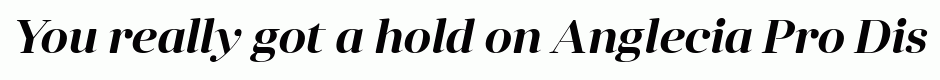 Anglecia Pro Display SemiBold Italic