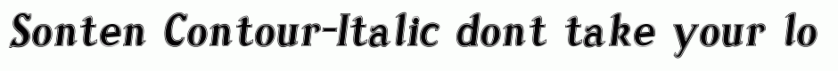 Sonten Contour-Italic