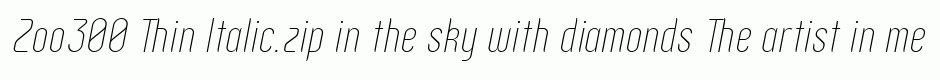 Zoo300 Thin Italic.zip