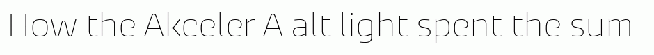 Akceler A alt light