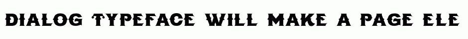 Dialog Typeface