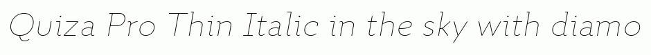 Quiza Pro Thin Italic