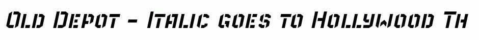 Old Depot - Italic