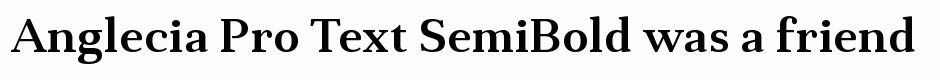Anglecia Pro Text SemiBold