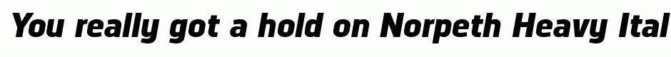 Norpeth Heavy Italic