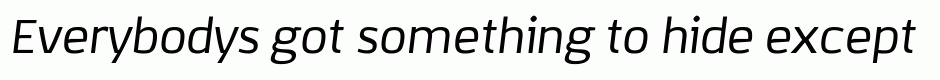 Korpo Sans italic