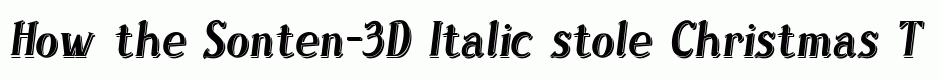 Sonten-3D Italic