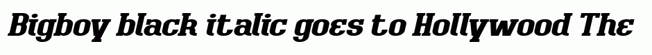Bigboy black italic