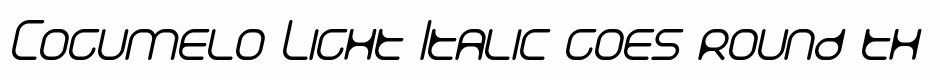 Cogumelo Light Italic