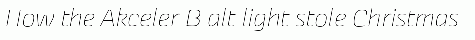Akceler B alt light