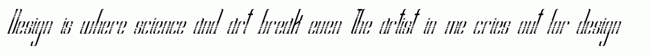 Hiroshi pattern italic