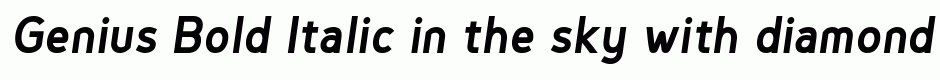 Genius Bold Italic