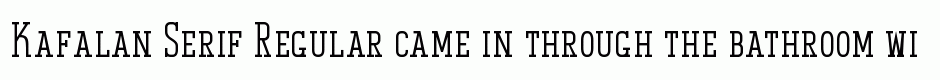 Kafalan Serif Regular