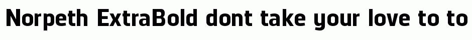 Norpeth ExtraBold