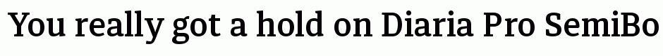 Diaria Pro SemiBold