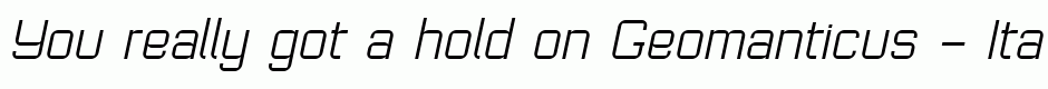 Geomanticus - Italic