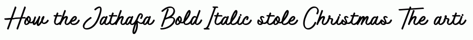 Jathafa Bold Italic