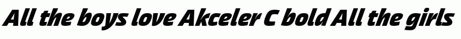 Akceler C bold