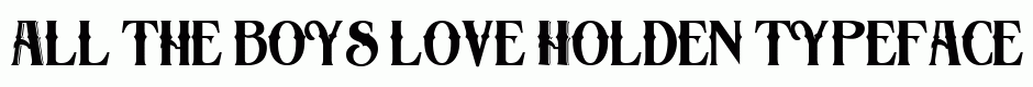 Holden typeface