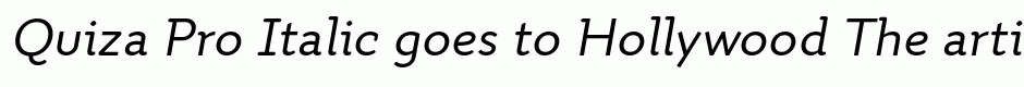 Quiza Pro Italic