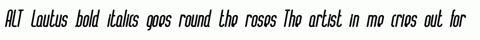 ALT Lautus bold italics