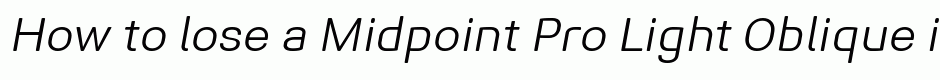 Midpoint Pro Light Oblique