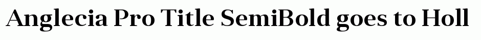 Anglecia Pro Title SemiBold