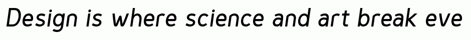 Genius Medium Italic