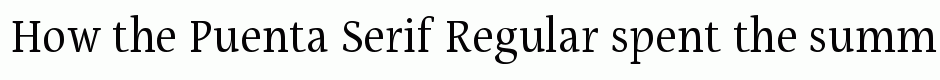 Puenta Serif Regular