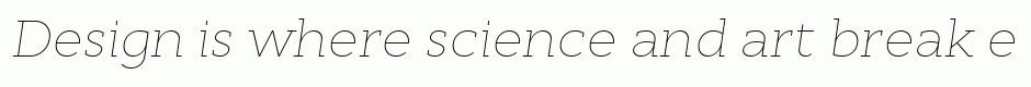Cyntho Slab Pro Thin Italic