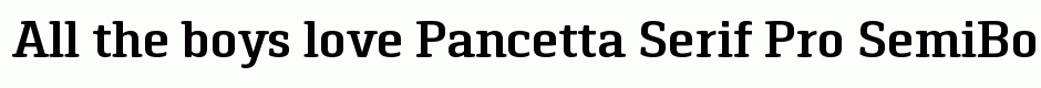 Pancetta Serif Pro SemiBold