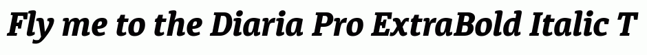 Diaria Pro ExtraBold Italic