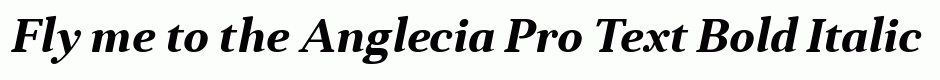 Anglecia Pro Text Bold Italic