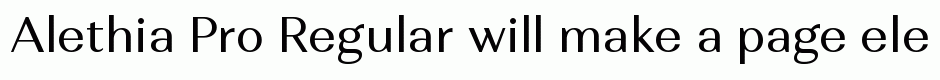 Alethia Pro Regular