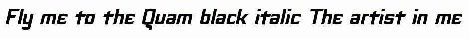 Quam black italic