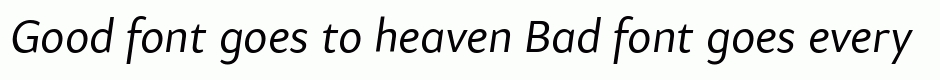 Samo Sans Pro Italic