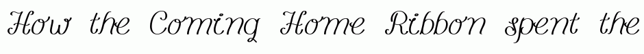 Coming Home Ribbon