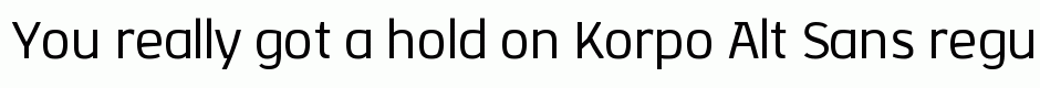 Korpo Alt Sans regular