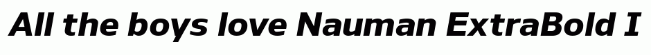 Nauman ExtraBold Italic