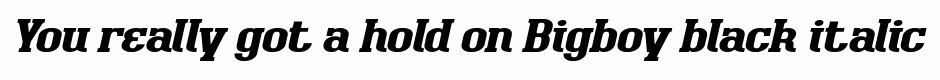 Bigboy black italic